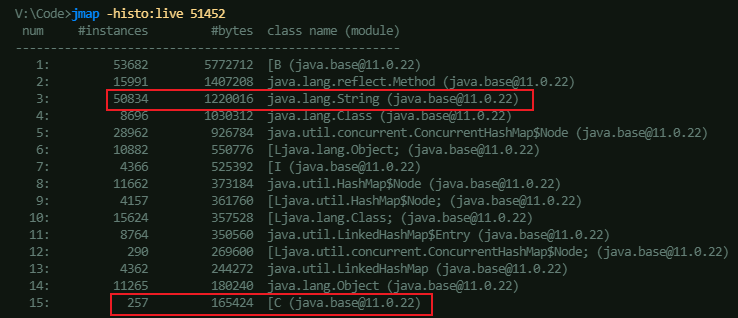 JDK11-String 实例内存占用示例